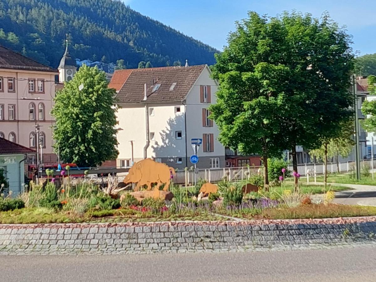 Apartement am Waldrand Bad Wildbad Bagian luar foto